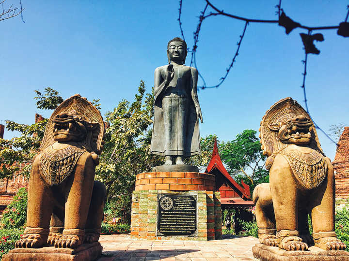 Ayutthaya, na Tailândia, foi declarada pela Unesco Patrimônio da Humanidade em 1991