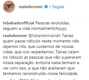 William Bonner rebate seguidoras