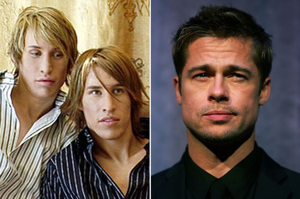 Gêmeos queriam ficar parecido com Brad Pitt