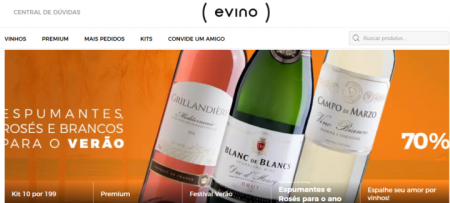  Evino tem promoção de vinhos brancos, rosés e espumantes com até 70% de desconto