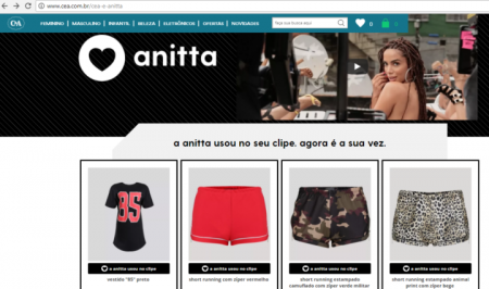 Looks usados pela cantora no clipe estão à venda na C&A por até R$ 70