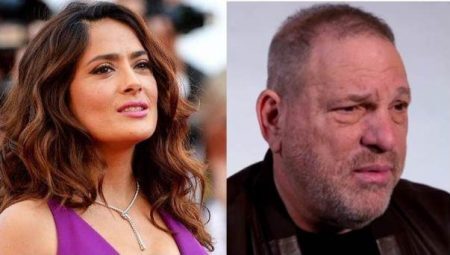 Salma Hayek e o produtor Harvey Weinstein