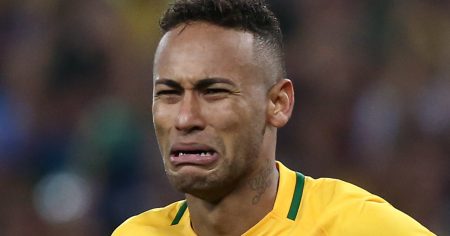 Neymar chorando nas Olimpíadas