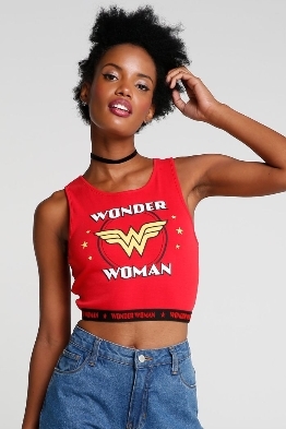 Regata Cropped Wonder Woman | R$ 29,90