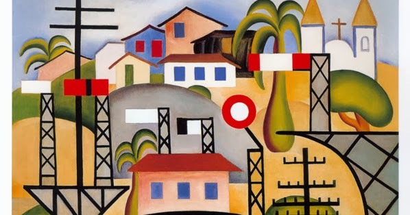 “Estrada de Ferro Central do Brasil”, de Tarsila do Amaral