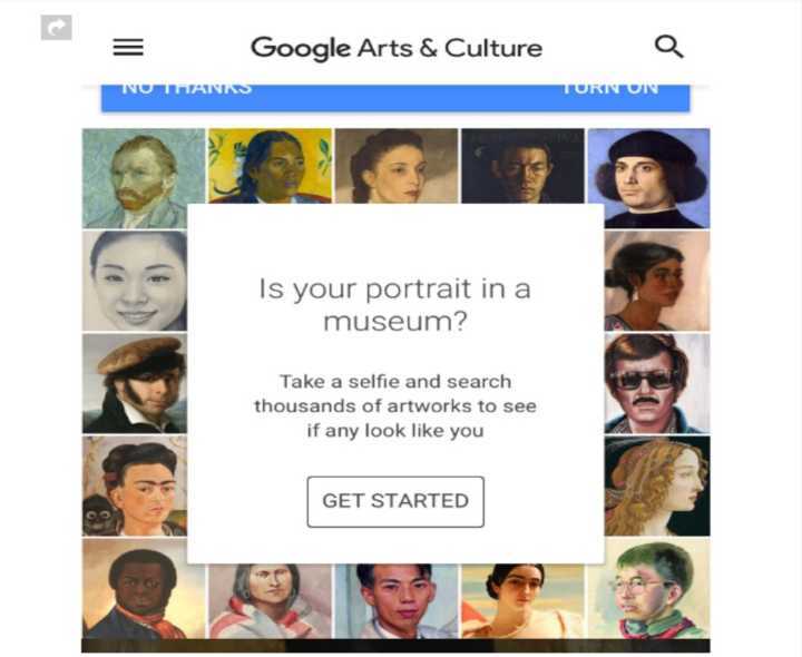 Aplicativo gratuito do Google compara sua selfie com uma obra de arte