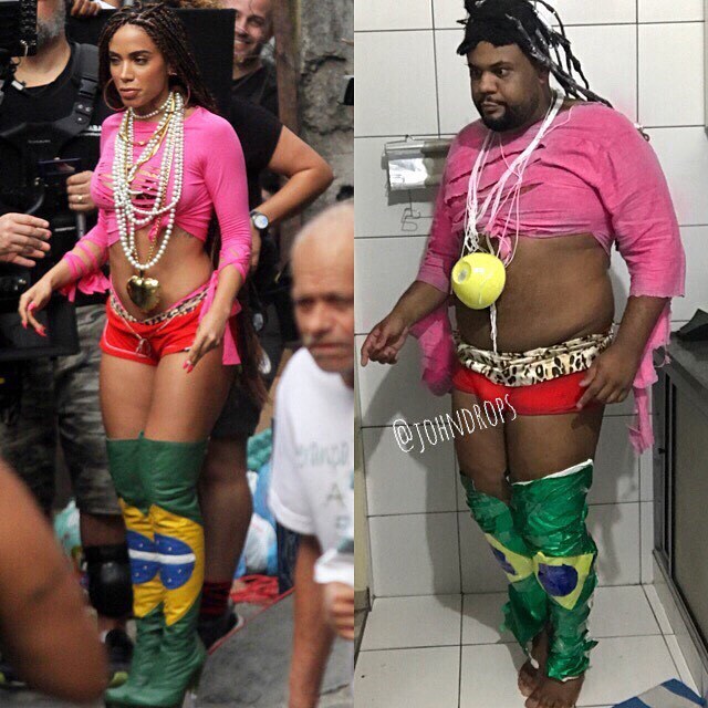 Criação de John Drops inspirada no look de Anitta no clipe de “Vai Malandra”