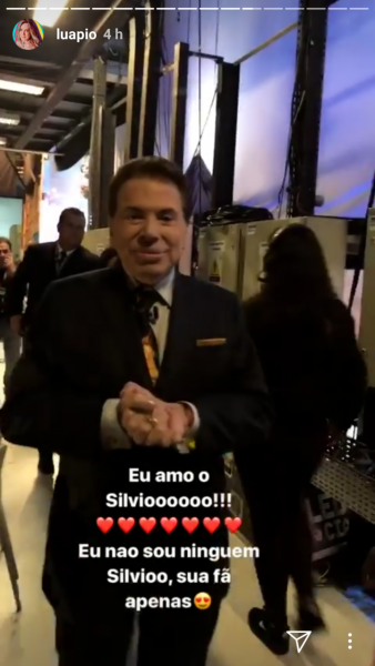 Luana Piovani encontrou Silvio Santos