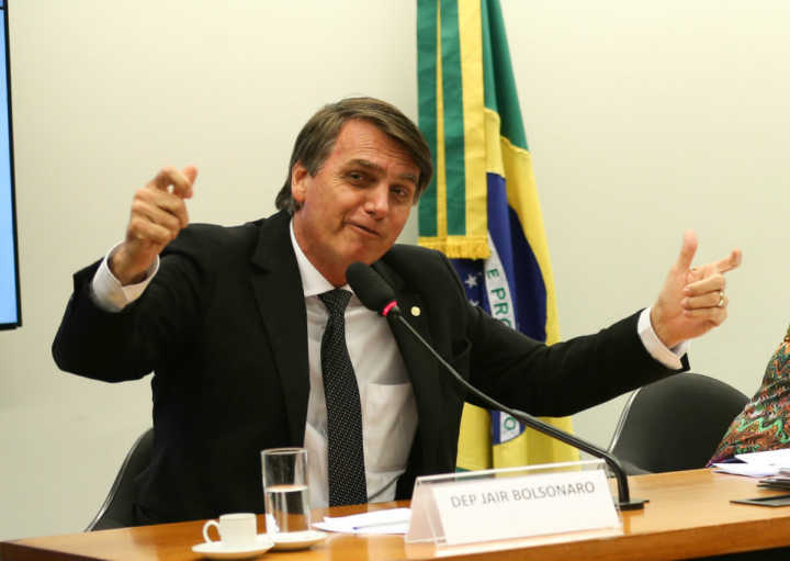 O presidenciável Jair Bolsonaro