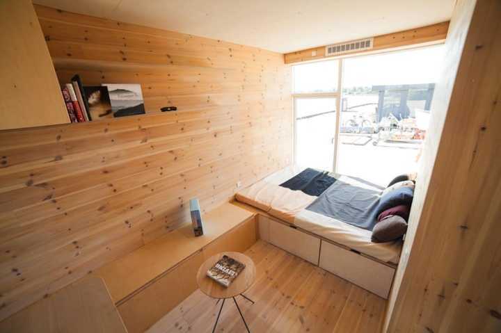 Dormitório adaptado para contêiner na CPH Village