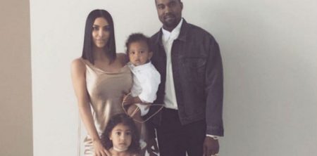 Kim Kardashian, Kanye West, North e Saint West