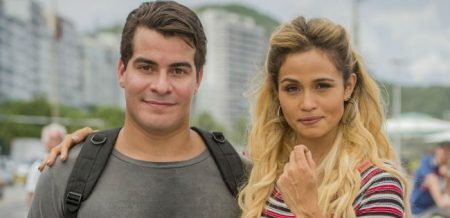 Thiago Martins e Nanda Costa na pele de Júlio e Sandra Helena, em “Pega Pega”