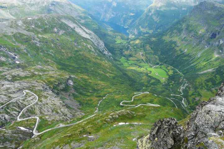 Vista da rodovia Nibbevegen