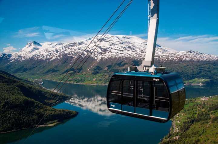 Teleférico é a mais recente atração de Loen