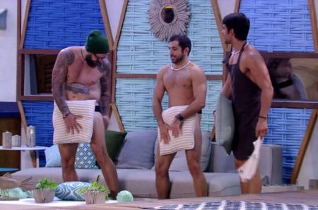 Caruso, Kaysar e Lucas do “BBB 18”