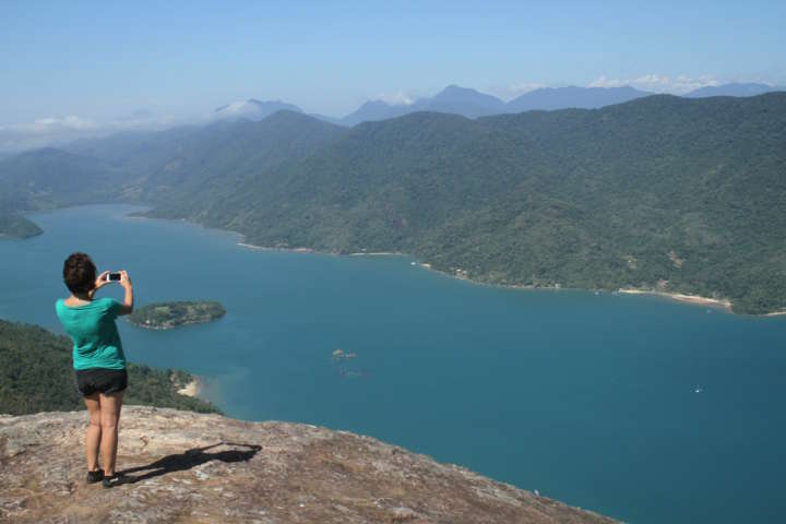 Saco do Mamanguá visto do alto da trilha do Pico do Pão de Açúcar