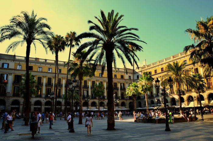 Vista da Plaza Reial