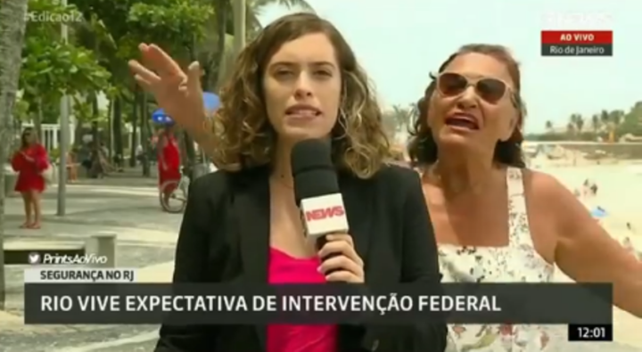 Repórter da Globo News é interrompida ao vivo e diálogo entre as duas viraliza nas redes