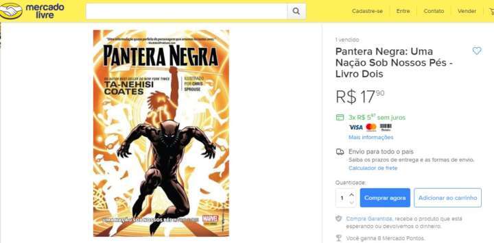 Pantera Negra é o herói negro da Marvel