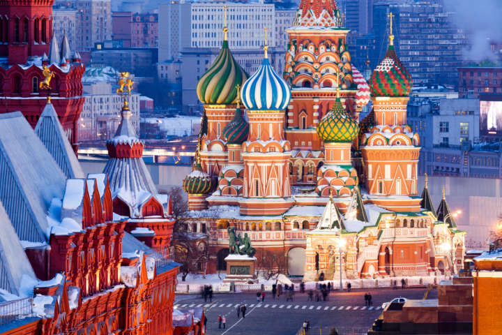 A Catedral de São Basílio, um dos cartões-postais de Moscou