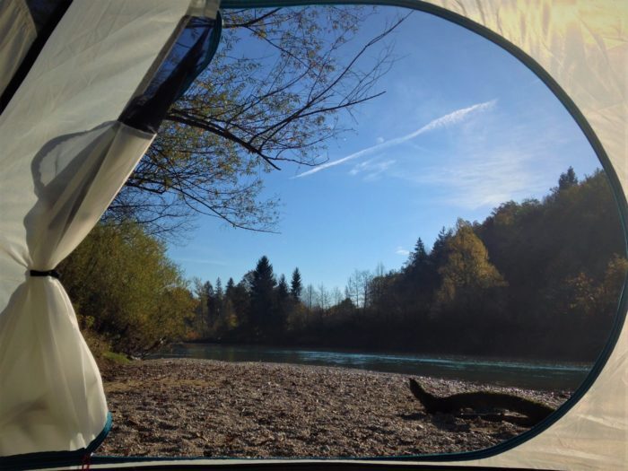 Acampando na Eslovênia