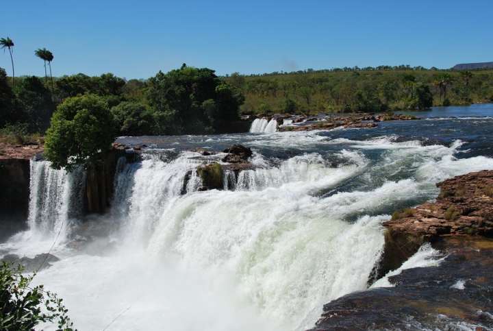 A cachoeira Velha, uma das atrações do Jalapão
