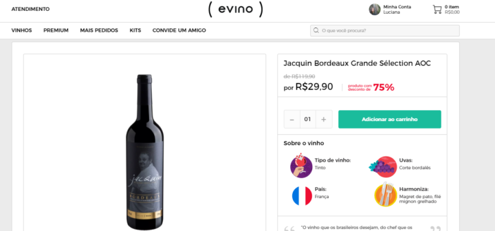 Chef Erick Jacquin assina vinho vendido com exclusividade para Evino