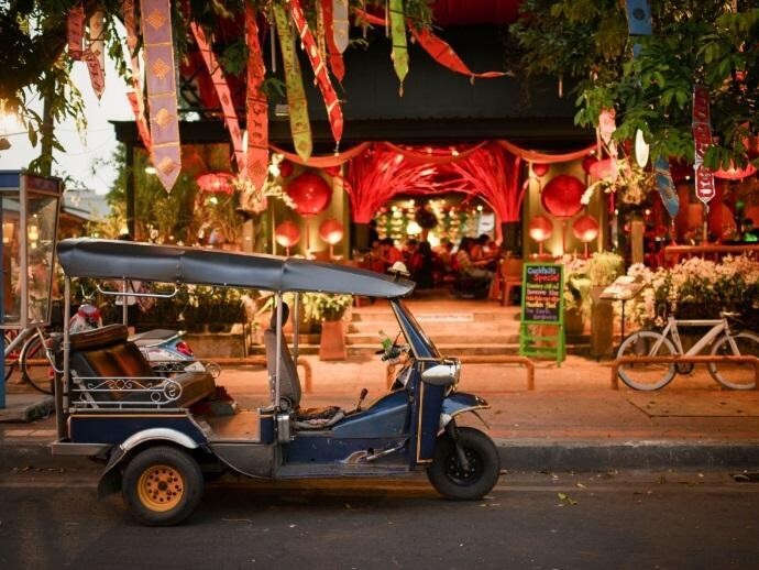 Os cafés do bairro central de Chiang Mai são ideias para os nômades digitais trabalharem