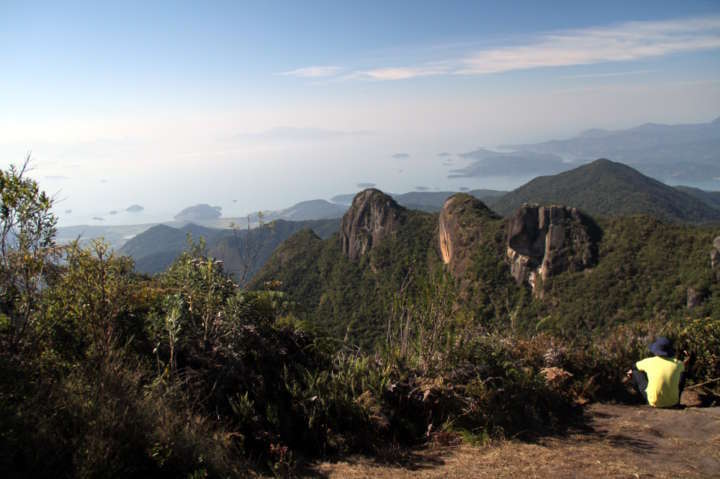 Vista do alto da Pedra da Macela, em Cunha