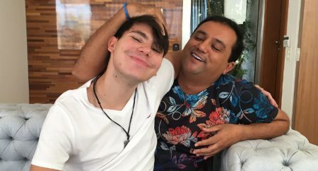 Geraldo Luis com o filho, João Pedro