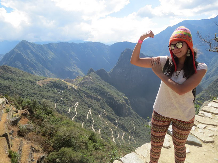 Registro batalhado, feito após trilha no Machu Picchu, Peru