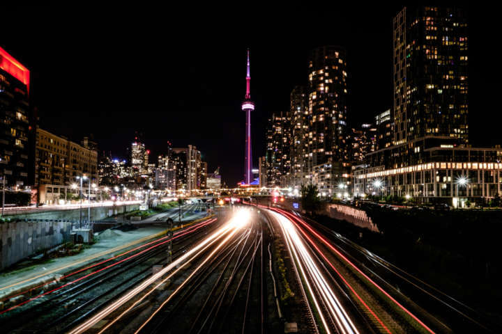 Vista da CN Tower em Toronto