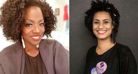 Viola Davis fez uma homenagem a Marielle Franco, assassinada no dia 14 de março