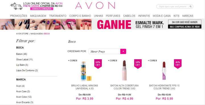 Avon tem batons a partir de R$ 4,99