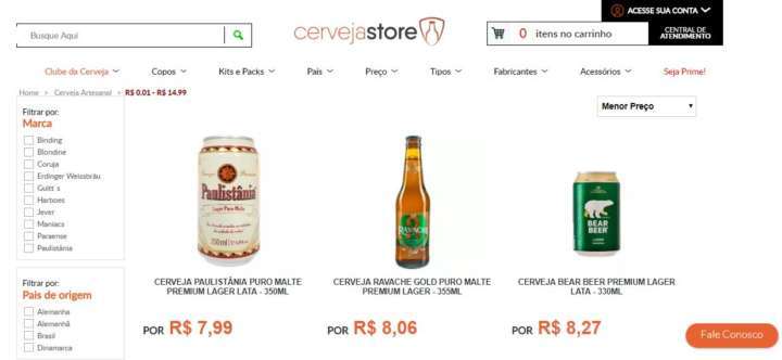 Site especializado em cervejas vende rótulos a partir de R$ 7,99