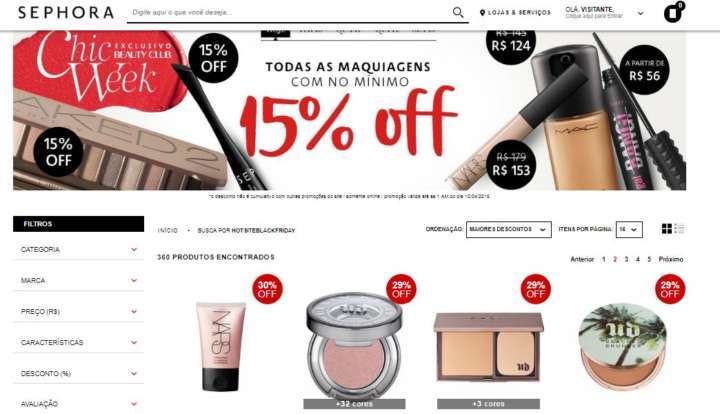 Chic Week reúne centenas de produtos com no mínimo 15% de desconto