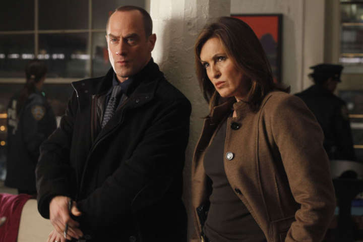 Os detetives Elliot Stabler (Christopher Meloni) e Olivia Benson (Mariska Hargitay)