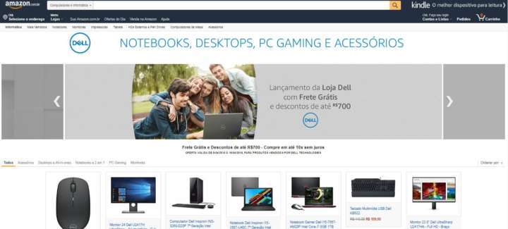 Dell inaugura loja dentro do site da Amazon