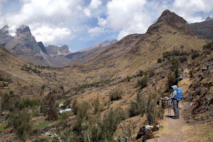 Vista da trilha Cuncani-Huacahuasi, uma das rotas alternativas até Machu Picchu