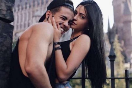 Biel com a ex-esposa, Duda Castro