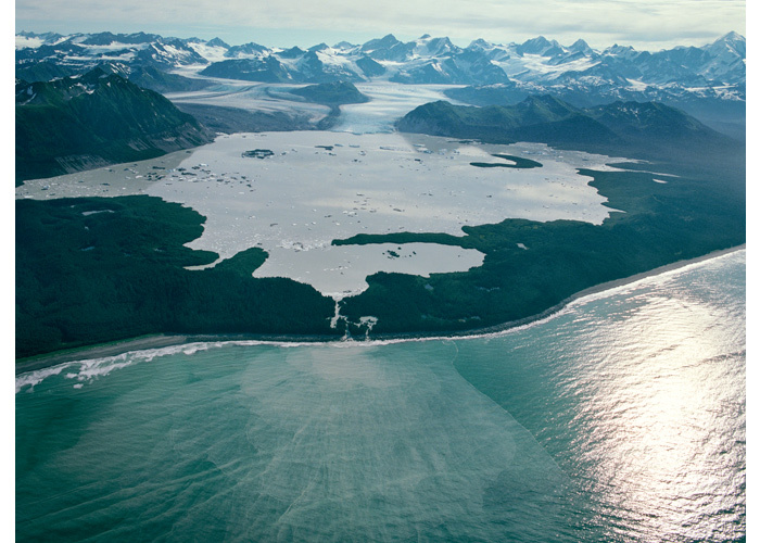 Glaciar Grand Plateau, no Alasca