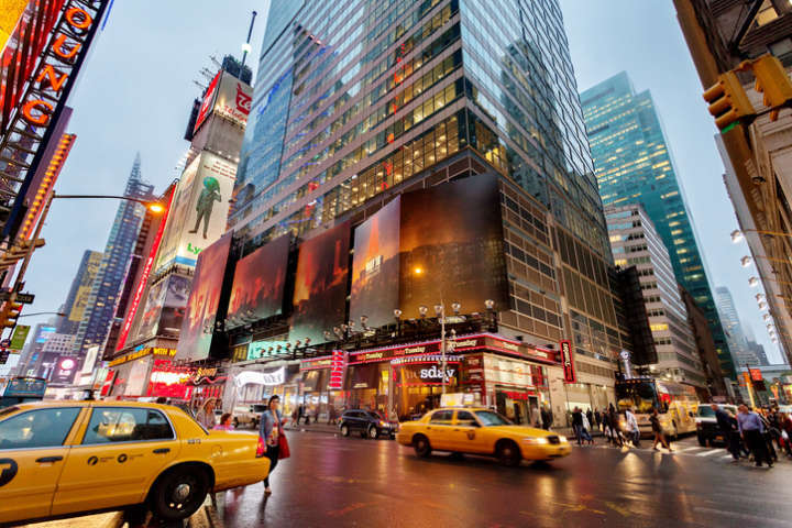 Times Square, em Nova York,