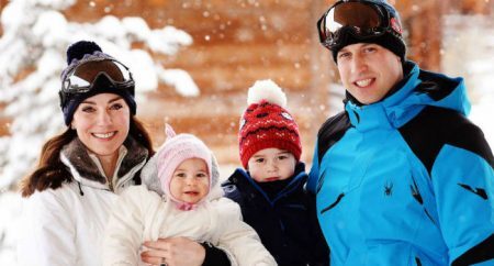 Kate Middleton, príncipe William e os filhos, George e Charlotte