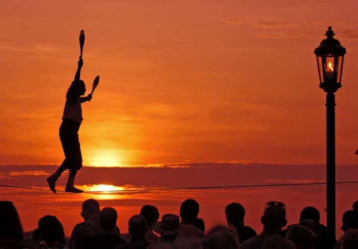 Carnaval do pôr do sol em Key West (foto: divulgação)
