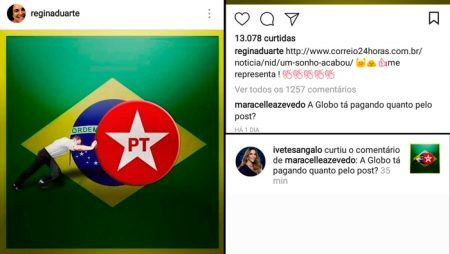 Ivete Sangalo curte comentário crítico à Regina Duarte