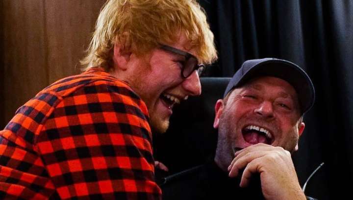 Segurança do Ed Sheeran bomba no Instagram com fotos exclusivas junto ao cantor