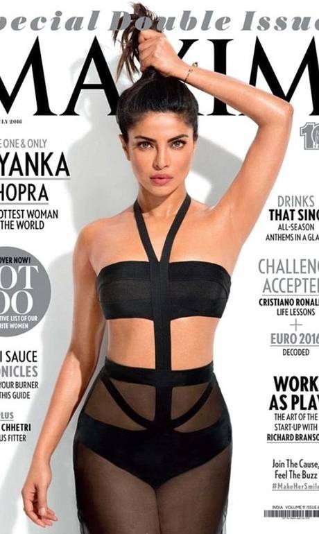 Revista abusa do photoshop e atriz indiano Priyanka Chopra fica sem axilas