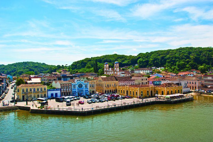 Vista do entro Histórico de São Francisco do Sul, na região do Vale do Itajaí, em Santa Catarina