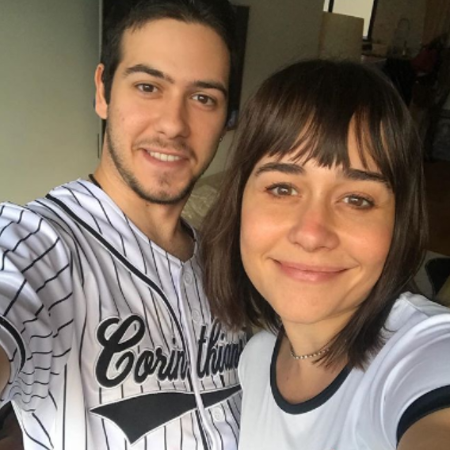 Alessandra Negrini e o filho Antonio Negrini