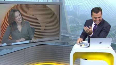 Ana Paula Araújo e Rodrigo Bocardi no “Bom Dia SP”